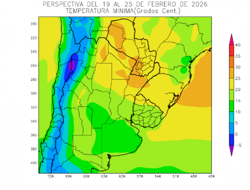 Se esperan precipitaciones sobre el noroeste y centro del área agrícola-