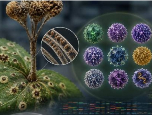 Descubren ocho virus dentro de un hongo que afecta cultivos